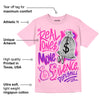 Pink Collection DopeSkill Pink T-shirt Real Ones Move In Silence Graphic