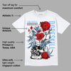 Powder Blue 9s DopeSkill T-Shirt Side Hustle Graphic