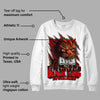 Fire Red 3s DopeSkill Sweatshirt Black King Graphic