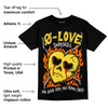 Black Tour Yellow AJ 4 Thunder DopeSkill Unisex T-Shirt Crying Heart Graphic