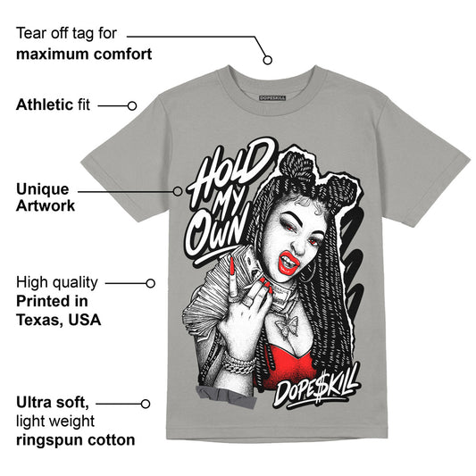 Wet Cement 4s DopeSkill Grey T-shirt New H.M.O Graphic