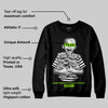 Neon Green 'Scared Money Don't Make No Money' DopeSkill Graphic Sweatshirt
