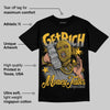 9060 Varsity Gold DopeSkill T-Shirt Get Rich Graphic