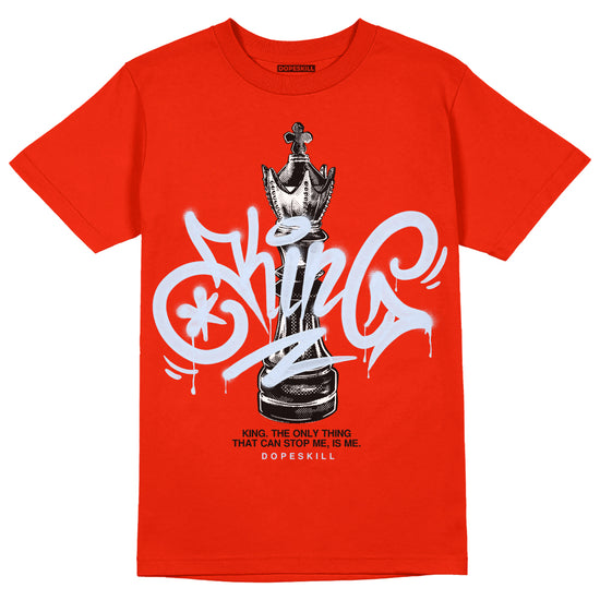 Jordan 6 Retro Toro Bravo  DopeSkill Varsity Red T-shirt King Chess Graphic Streetwear 