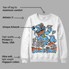 Dunk Futura University Blue DopeSkill Sweatshirt Born To Be Rich Graphic