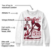 85 Metallic Burgundy 1s DopeSkill Sweatshirt Broken Bones Graphic