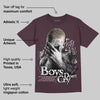 Burgundy Crush 3s DopeSkill Maroon T-shirt Boys Don't Cry Graphic