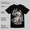 Black Cement 3s DopeSkill T-Shirt Smile Through The Pain Graphic