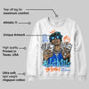 Royal Blue 'All Hustle No Luck' DopeSkill Graphic Sweatshirt