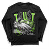 Neon Green Sneakers DopeSkill Long Sleeve T-Shirt Trust No One Graphic Streetwear - Black 