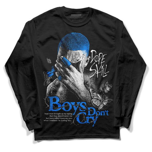 Jordan 11 Cool Grey DopeSkill Long Sleeve T-Shirt Boys Don't Cry Graphic Streetwear - Black