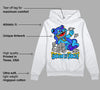 University Blue Toe 1s DopeSkill Hoodie Sweatshirt Born To Be Rich Graphic