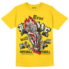 AJ 4 Lightning DopeSkill Tour Yellow T-shirt True Love Will Kill You Graphic