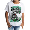 Green Glow 1s DopeSkill Toddler Kids T-shirt Sick Bear Graphic