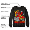 Red Collection DopeSkill Sweatshirt Born To Be Rich Graphic