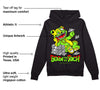 Neon Green Collection DopeSkill Hoodie Sweatshirt Born To Be Rich Graphic