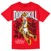 Red Thunder 4s DopeSkill Red T-shirt Thunder Dunk Graphic