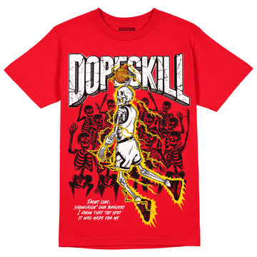 Red Thunder 4s DopeSkill Red T-shirt Thunder Dunk Graphic