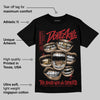 Flu Game 12s DopeSkill T-Shirt The Mouth With No Droughts Graphic