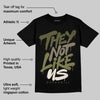 Medium Olive 3s DopeSkill T-Shirt They Not Like Us Graphic