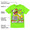 Neon Green Collection DopeSkill Neon Green T-shirt Born To Be Rich Graphic