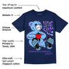 Georgetown 5s DopeSkill Midnight Navy T-shirt Love Kills Graphic