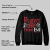 Flu Game 12s DopeSkill Sweatshirt Protect Me From Evil Graphic