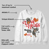 Fire Red 3s DopeSkill Sweatshirt New Love Heals Graphic