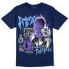 Jordan 5 Midnight Navy DopeSkill Navy T-Shirt Drip'n Never Tripp'n Graphic Streetwear