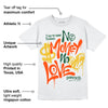 Dunk Team Dark Green Orange DopeSkill T-Shirt No Money No Love Typo Graphic