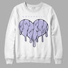 AJ 11 Low Pure Violet DopeSkill Sweatshirt Slime Drip Heart Graphic