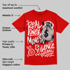 Bred Velvet 11s DopeSkill Red T-shirt Real Ones Move In Silence Graphic