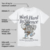 Cool Grey 11s DopeSkill T-Shirt Work Hard In Silence Graphic