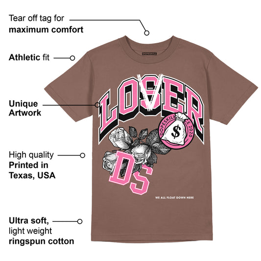 Dunk Smokey Mauve Playful Pink White Brown DopeSkill Brown Savana T-shirt Loser Lover Graphic