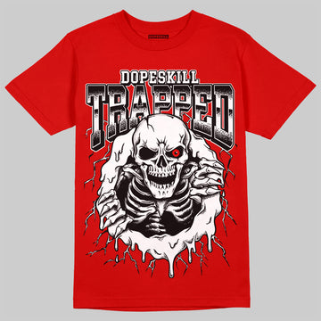 AJ 9 Chile Red DopeSkill Chile Red T-shirt Trapped Halloween Graphic