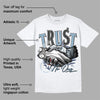 Diffused Blue Sail Grey White 1s DopeSkill T-Shirt Trust No One Graphic