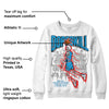 Military Blue 4s DopeSkill Sweatshirt Thunder Dunk Graphic