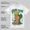 Green Collection DopeSkill T-Shirt New Fake Love Graphic