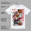 Fire Red 3s DopeSkill T-Shirt Side Hustle Graphic