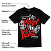 AJ Spizike Bred DopeSkill T-Shirt No Money No Love Typo Graphic