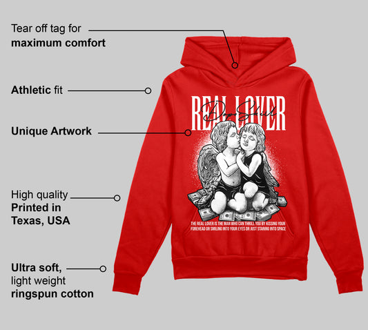 Bred Velvet 11s DopeSkill Red Hoodie Sweatshirt Real Lover Graphic