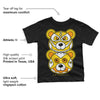 Yellow Ochre 6s DopeSkill Toddler Kids T-shirt Leather Bear Graphic