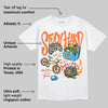 Orange Black White DopeSkill T-Shirt Study Hard Graphic