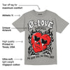 Grey Collection DopeSkill Grey T-shirt Crying Heart Graphic