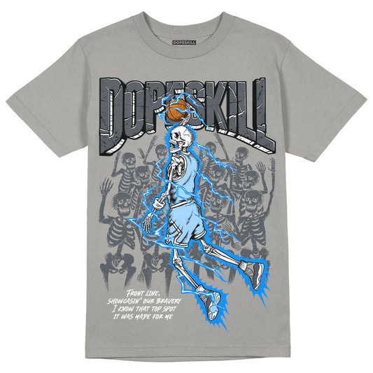 Jordan 11 Cool Grey  DopeSkill Grey T-shirt Thunder Dunk Graphic Streetwear 