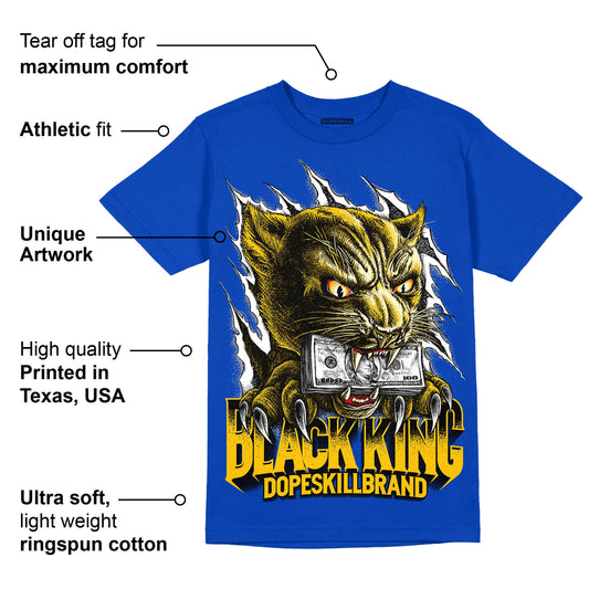 Laney 14s DopeSkill Varsity Royal T-shirt Black King Graphic