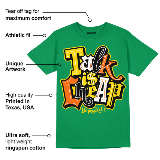 Green Collection DopeSkill Green T-shirt Talk Is Chip Graphic