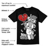 Black and White 14s DopeSkill T-Shirt Love Sick Graphic