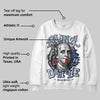 Summit White Navy 4s DopeSkill Sweatshirt Money Don't Lie Graphic