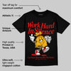 Red Collection DopeSkill T-Shirt Work Hard In Silence Graphic